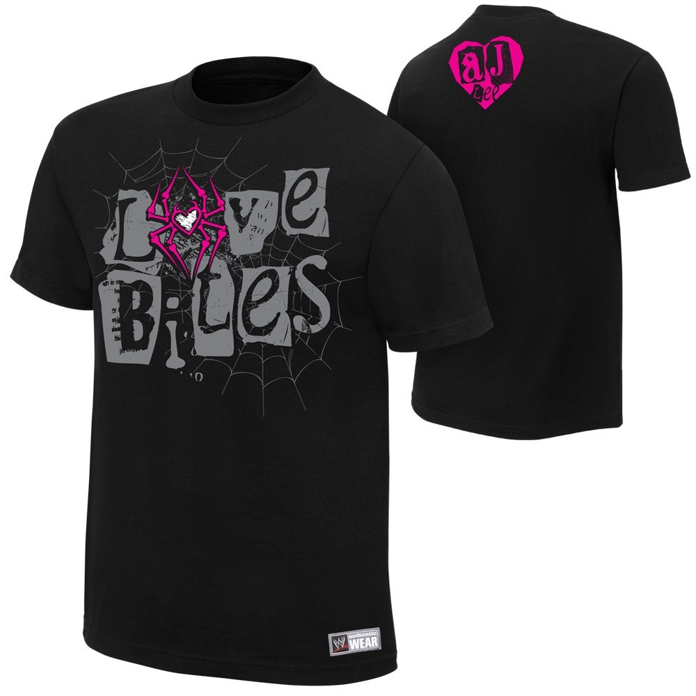 AJ Lee Love Bites shirt rare